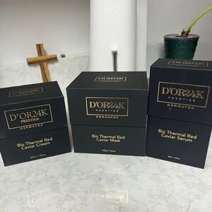 D'OR24K Prestige Bio Thermal Red Caviar Skincare Set NIB
